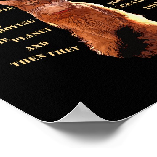 Zerstöre! Somali Cat Poster (Ecke)