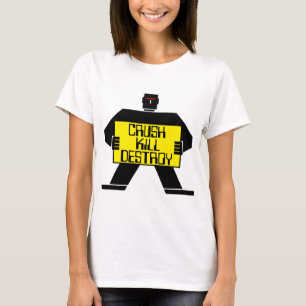 Zerstöre! Töte! Vernichte! Vintage Roboter T-Shirt