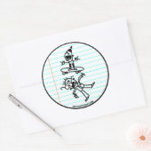 zerstören runder aufkleber (Umschlag)