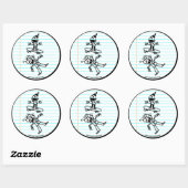 zerstören runder aufkleber (Blatt)