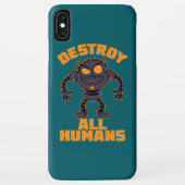 Zerstören Sie alle Menschen Angry Robot Case-Mate iPhone Hülle (Rückseite)