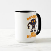 Zerstören Sie alle Menschen Angry Robot Tasse (VorderseiteRechts)
