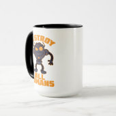 Zerstören Sie alle Menschen Angry Robot Tasse (Vorderseite Links)