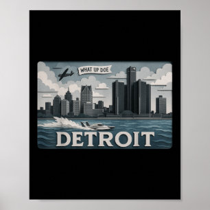 Zerstören Sie die Skyline-Konstruktion mit dem, wa Poster