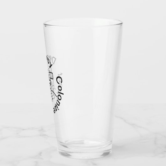 Zerstören von Kolonisation Mehrfachglas-Becher Glas (Links)
