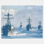 ZERSTÖRER - DDG-59 FLEECEDECKE (Vorderseite (Horizontal))