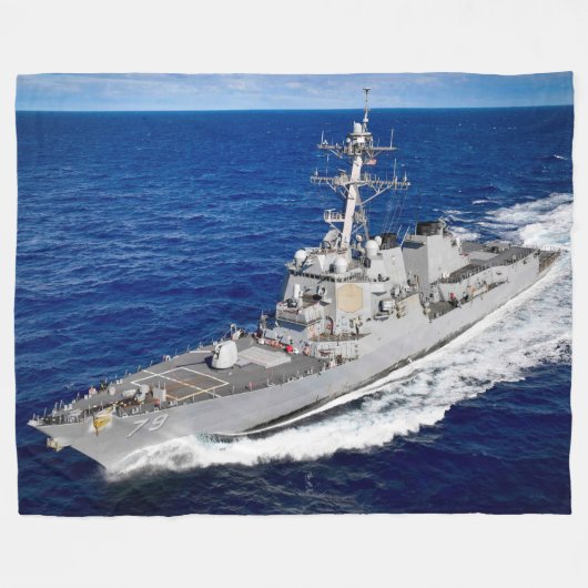 ZERSTÖRER - DDG-79 FLEECEDECKE (Vorderseite (Horizontal))