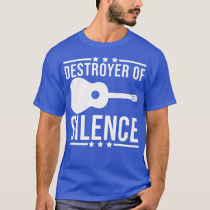 Zerstörer der Stille Gitarre Gitarrist Lustige Git T-Shirt