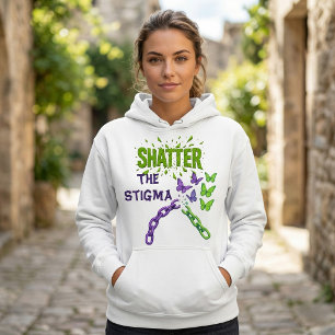 Zerstört das Stigma Gebrochene Ketten Psychische G Hoodie