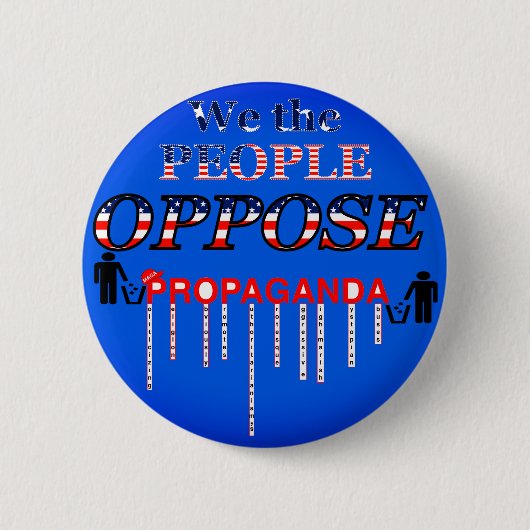 Zerstört die MAGA-Propaganda Button (Vorderseite)
