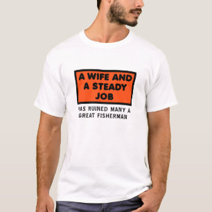 Zerstörte einen großartigen Fischer Lustiges T-Shi T-Shirt