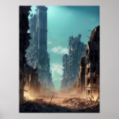zerstörte Stadt Poster (Vorne)