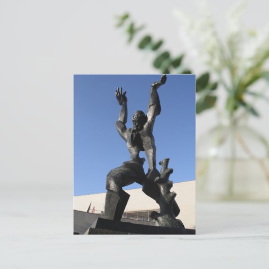 Zerstörte Stadt Postkarte (Stehend Vorderseite)