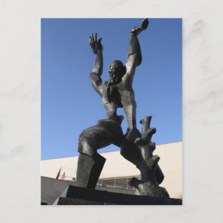 Zerstörte Stadt Postkarte