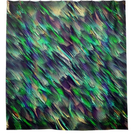 Zerstörte virtuelle Stalaktien oder Bildlagen Duschvorhang (Vorderseite)