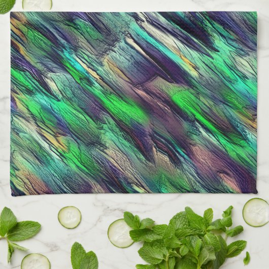 Zerstörte virtuelle Stalaktien oder Bildlagen Geschirrtuch (Gefaltet)