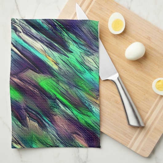 Zerstörte virtuelle Stalaktien oder Bildlagen Geschirrtuch (Viertel Falte)