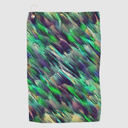 Zerstörte virtuelle Stalaktien oder Bildlagen Golfhandtuch (Vorderseite)