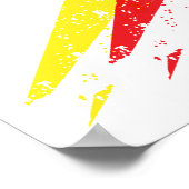 Zerstörter Blitz Poster (Ecke)