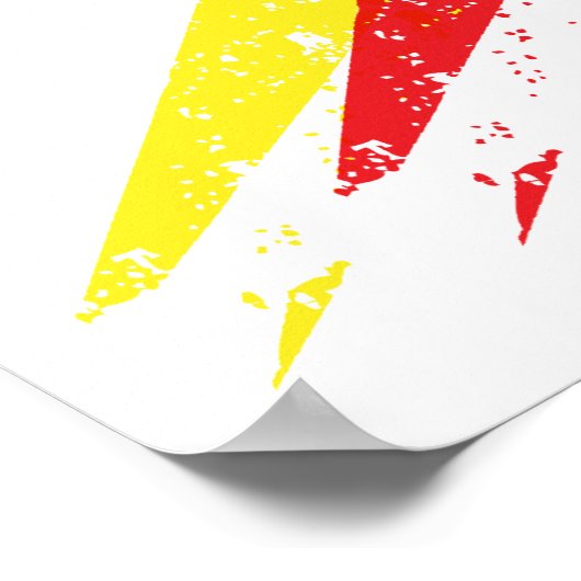 Zerstörter Blitz Poster (Ecke)