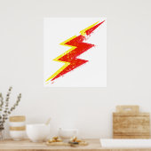 Zerstörter Blitz Poster (Küche)