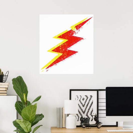 Zerstörter Blitz Poster (Heimbüro)