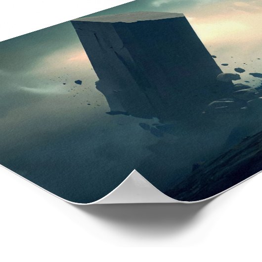 Zerstörter Monolith Poster (Ecke)