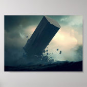 Zerstörter Monolith Poster (Vorne)