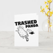 Zerstörter Panda Karte (Gelbe Blume)