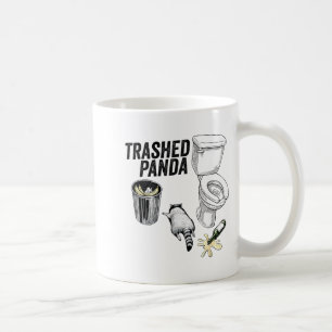 Zerstörter Panda, Lustiger betrunkener Waschbär, M Kaffeetasse