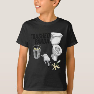 Zerstörter Panda, Lustiger betrunkener Waschbär, M T-Shirt