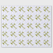 Zerstörtes Goldkreuz Geschenkpapier (Flach)