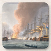 Zerstörung der dänischen Flotte vor Kopenhagen, Untersetzer (Vorderseite)