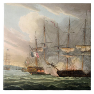 Zerstörung der französischen Flotte in den Fliese