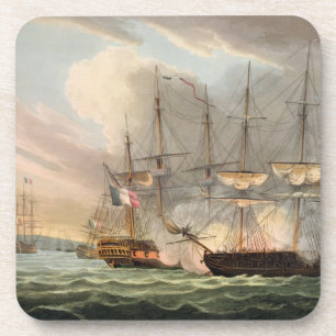 Zerstörung der französischen Flotte in den Getränkeuntersetzer