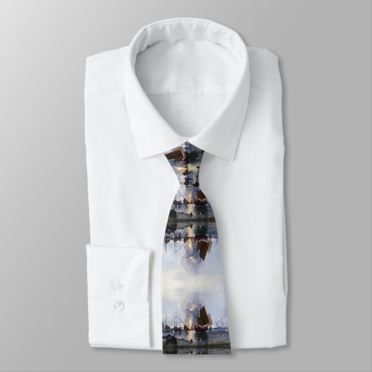 Zerstörung der Junks des chinesischen Krieges 1843 Krawatte (Gebunden)