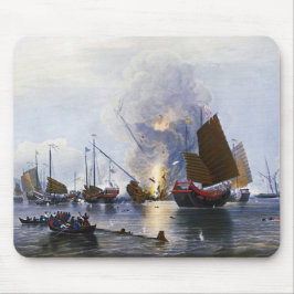 Zerstörung der Junks des chinesischen Krieges 1843 Mousepad