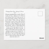 Zerstörung der Junks des chinesischen Krieges 1843 Postkarte (Rückseite)