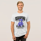 Zerstörung des gewöhnlichen Bären Tri-Blend Shirt (Vorderseite voll)
