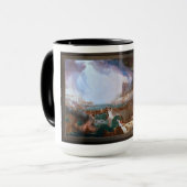 Zerstörung durch den Verlauf des Reiches Tasse (Vorderseite Links)