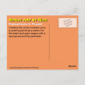 Zerstörung eines Planeten Postkarte (Rückseite)