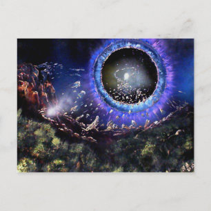 Zerstörung eines Planeten Postkarte