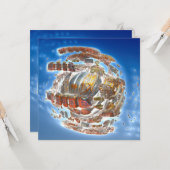 Zerstörung von Räumen Karte (Vorderseite/Rückseite Beispiel)