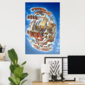 Zerstörung von Räumen Poster (Heimbüro)