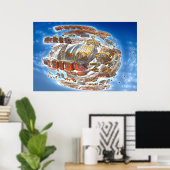 Zerstörung von Räumen Poster (Heimbüro)