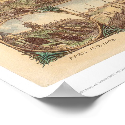 Zerstörung von San Francisco (0508A) Poster (Ecke)