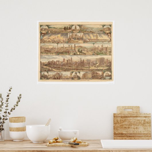 Zerstörung von San Francisco (0508A) Poster (Küche)