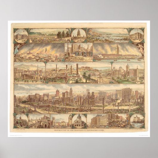 Zerstörung von San Francisco (0508A) Poster (Vorne)