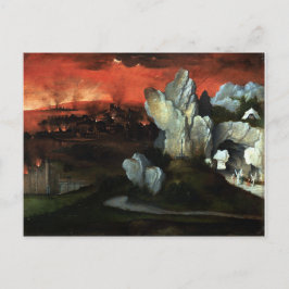 Zerstörung von Sodom und Gomorrah - Joachim Patine Postkarte