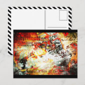 zerstreuen postkarte (Vorne/Hinten)